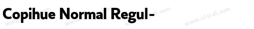 Copihue Normal Regul字体转换
